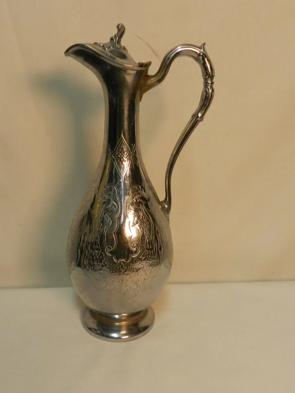 James Dixon & Sons EPBM 64 British Sheffield Silverplated Metal Antique Pitcher